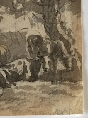 Willem Spoor - Twee sepia's met koeien kopen? Bied vanaf 50!