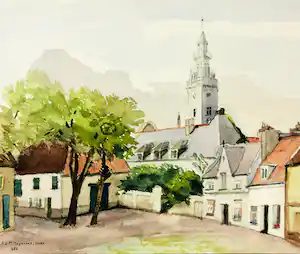 H.F. van Goor-Methorst - Stadsgezicht kopen? Bied vanaf 25!