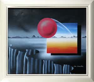 Niet of onleesbaar gesigneerd - Olieverf op doek, Zonder titel - Ingelijst verkocht voor € 1!