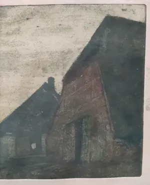 Eugene Lucker - Boerderijtje in de schemering kopen? Bied vanaf 40!