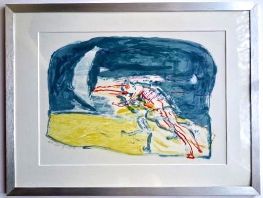 Pieter Defesche - Tegenwind - Originele lithografie kopen? Bied vanaf 19!