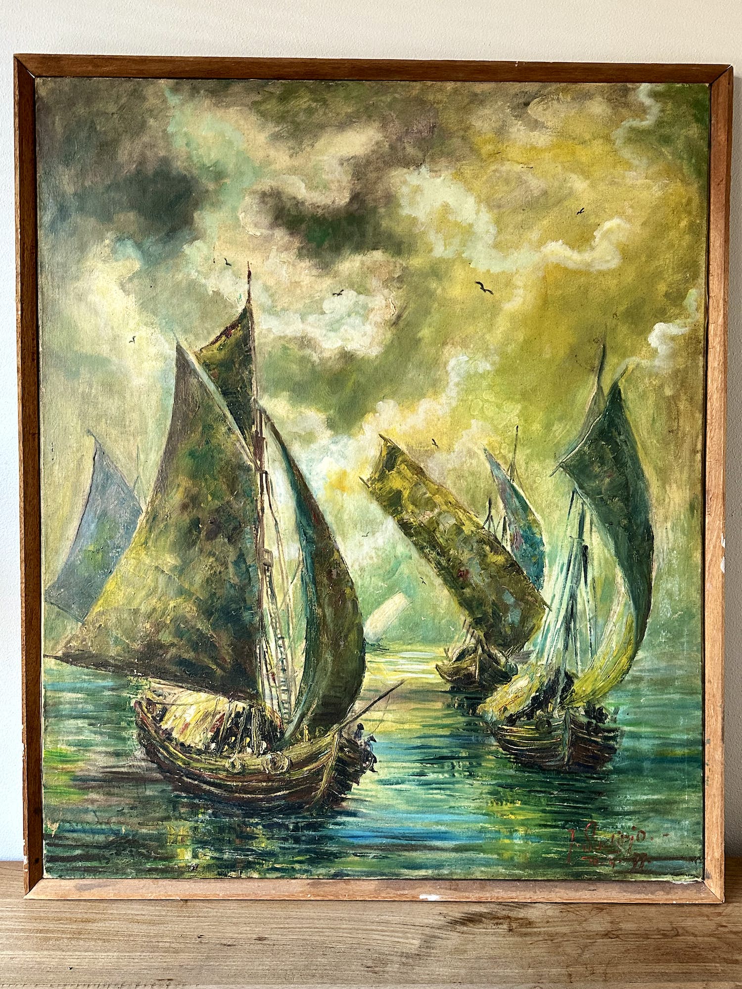 Niet of onleesbaar gesigneerd - Vissersboten kopen? Bied vanaf 1!