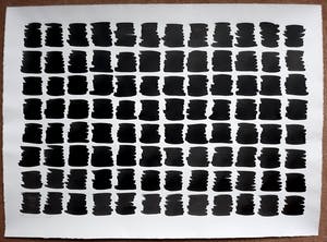Frida Molleman - Geometrisch abstract, tekening met inkt kopen? Bied vanaf 250!