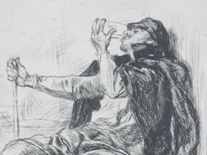 AcheterPieter de Josselin de Jong - De Drinker - Ets? Enchérissez de 38!