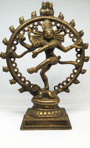 Brons (Onbekend) - Antieke Indiase Shiva Nataraja rond 1920 verkocht voor € 75!