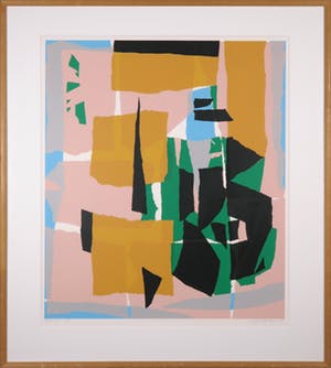 Gijs Keizer - Zeefdruk, Zonder titel 15 - Ingelijst kopen? Bied vanaf 35!