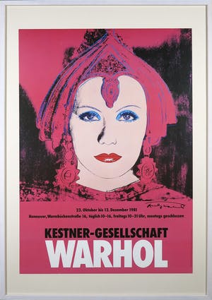 Andy Warhol - Handgesigneerd affiche The Star Kestner-Gesellschaft - Ingelijst (Groot) kopen? Bied vanaf 1!