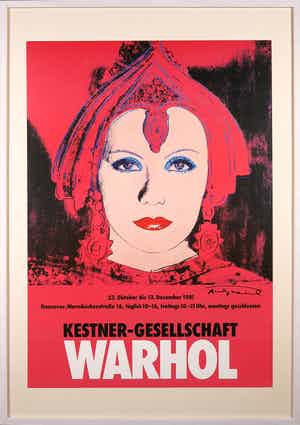 Andy Warhol - Handgesigneerd affiche The Star Kestner-Gesellschaft - Ingelijst (Groot) verkocht voor € 1!