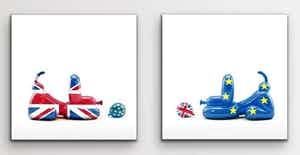 WHATSHISNAME - Whatshisname (1982) - Brexit Happy POPek Balloon Dog set of two prints verkocht voor € 250!