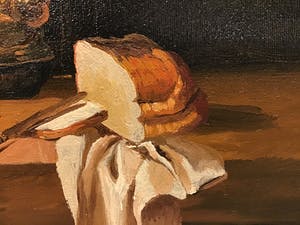 Niet of onleesbaar gesigneerd - Stilleven ontbijttafel kopen? Bied vanaf 1!