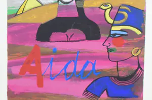 Corneille - zeefdruk - AIDA - 29/200 , gesigneerd en ingelijst kopen? Bied vanaf 149!