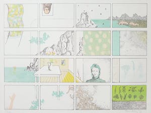 Theo Kley - Memory-achtige voorstelling, litho kopen? Bied vanaf 35!