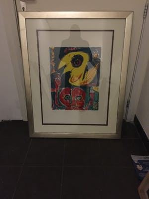 Carl-Henning Pedersen - litho uit 1985 - hand gesigneerd en ingelijst kopen? Bied vanaf 205!