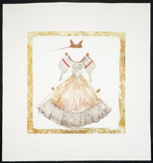 Inez Creuwels - Ets, Baljurk met feestmasker kopen? Bied vanaf 1!