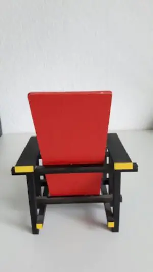 Gerrit Rietveld - Miniatuur Rood Blauwe Stoel kopen? Bied vanaf 55!