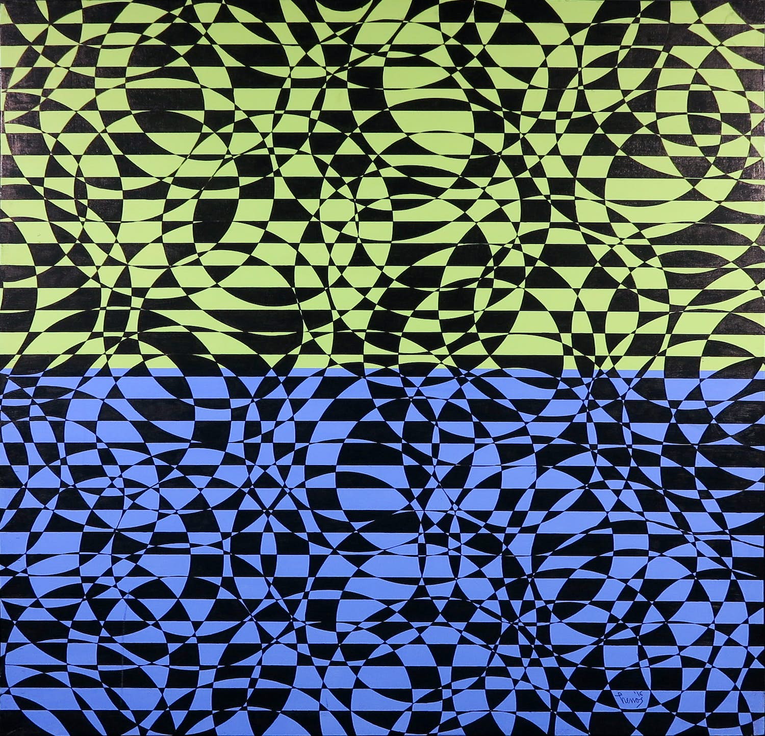 Pim Lenos - Olieverf op paneel, Zonder titel kopen? Bied vanaf 1!