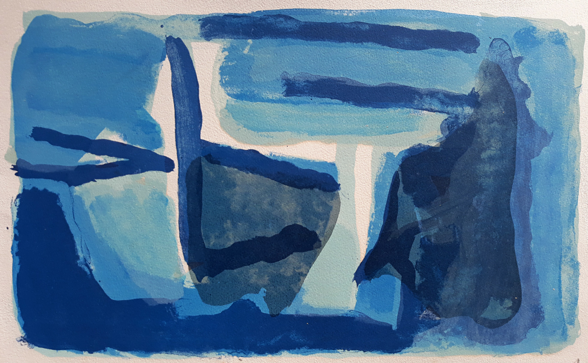 Bram van Velde - Le blue de Bayonne, zevenkleuren litho verkocht voor € 275!