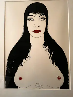 Felix Labisse - "Les Promesses d'un Visage" Kleurenlitho uit de reeks "Les Fleurs du mal" 1975 kaufen? Bieten Sie von 189!