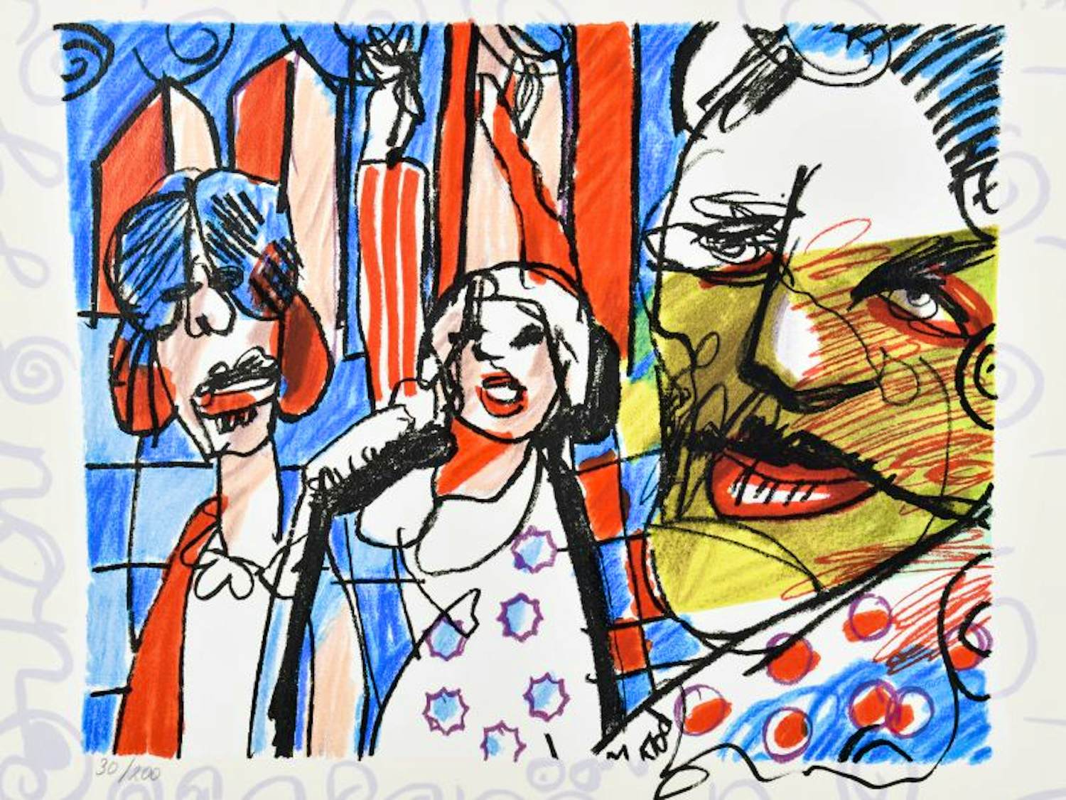 Herman Brood - Kleurenzeefdruk ---DE ZANGER Handgesigneerd kopen? Bied vanaf 265!