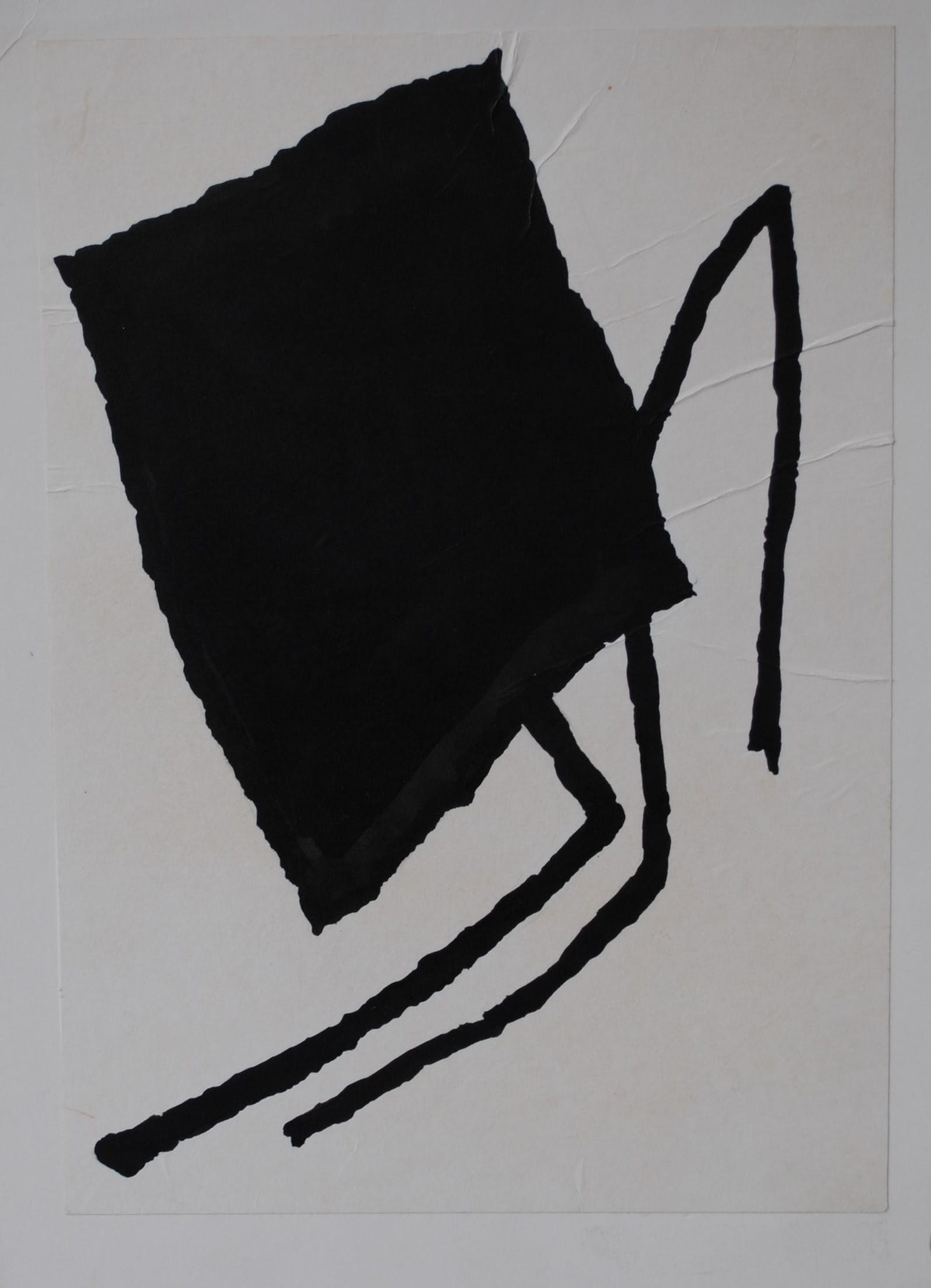 Lei Molin - Originele inkttekening op karton van rond 1986 verkocht voor € 49!