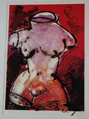 Herman Brood - Torso Red - 120/125 - Handgesigneerd kopen? Bied vanaf 650!