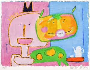 Wouter Stips - She's always on my mind - Ingelijst verkocht voor € 55!