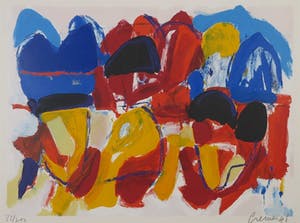 Jan Cremer - Zeefdruk, L'Histoire des coeurs - Ingelijst kopen? Bied vanaf 200!