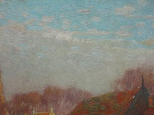 Joseph Posenaer - Aagtekerke, voorjaar 1917 - Olieverf op paneel kopen? Bied vanaf 500!