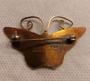 David-Andersen - vlinder broche kopen? Bied vanaf 150!