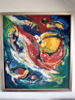 Klaas de Poel - figuren in abstract kopen? Bied vanaf 250!