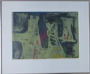 Daniel den Dikkenboer - ABSTRACTIE / KLEURZEEFDRUK / 50x60cm / KADER / SIG kopen? Bied vanaf 35!