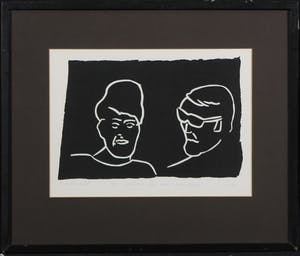 Dick Verdult - Lino, De vraag en het antwoord - Ingelijst kopen? Bied vanaf 20!