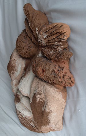 Niet of onleesbaar gesigneerd - Aardewerk (chamotte) en verf, ‘Hoofd’ – hoogte 44 cm kopen? Bied vanaf 1!