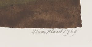 Henri Plaat - Gouache, Landschap kopen? Bied vanaf 35!