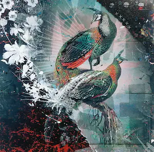 Teis Albers - Peacock Party - Ingelijst kopen? Bied vanaf 1!