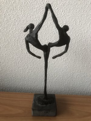 Brons (Onbekend) - Prachtig beeld " SAMEN " kopen? Bied vanaf 35!