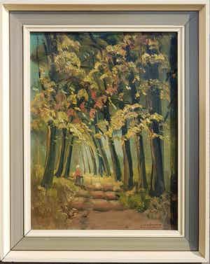 Jan Kelderman - Bosgezicht bij Garderen verkocht voor € 45!