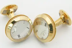 100 - Exclusief 18 karaat manchetknopen van het merk Brequet Cadran kopen? Bied vanaf 1800!