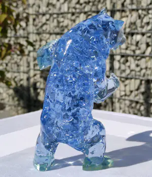 Richard Orlinski - BEAR BUBBLE (BLUE EDITION) – Skulptur kopen? Bied vanaf 300!