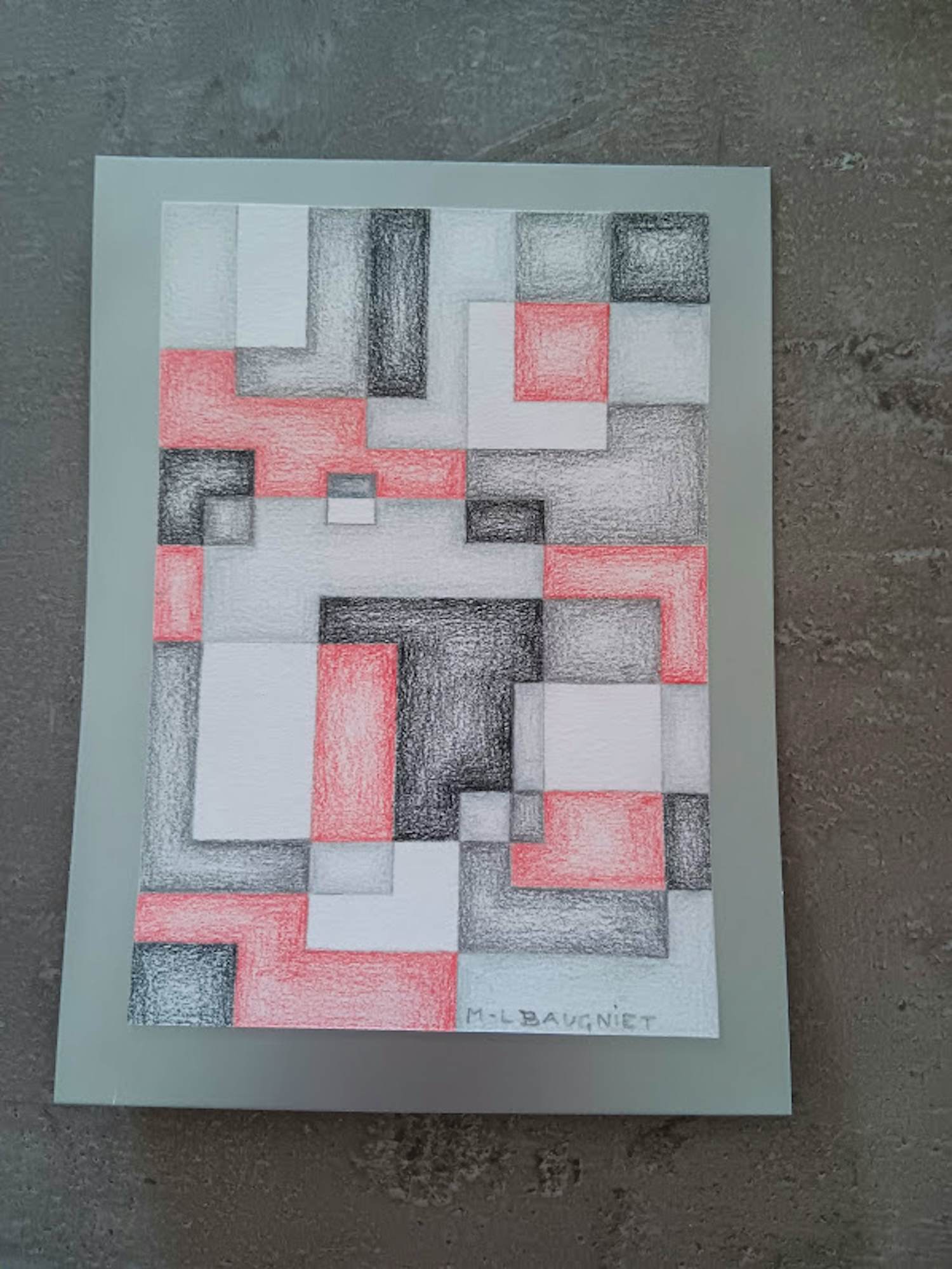 Marcel Louis Baugniet - geometrische compositie kopen? Bied vanaf 150!