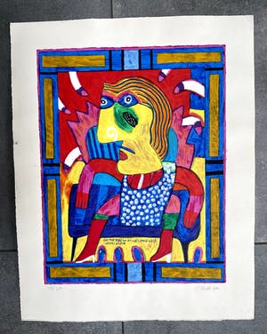 Clemens Briels - Zeefdruk, Got the bibs on at yoe's stone crab miami again kopen? Bied vanaf 55!