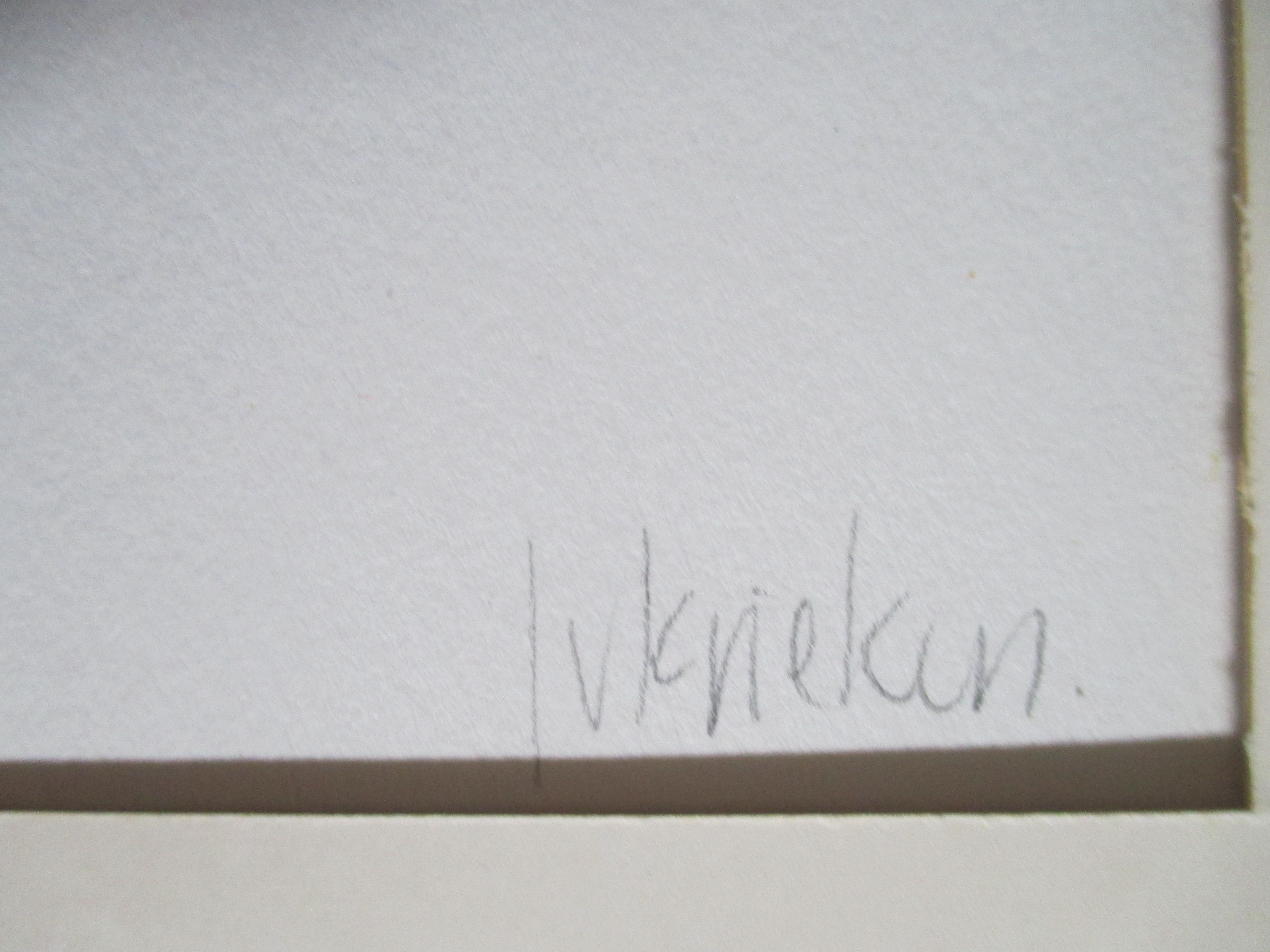 Jan van Krieken - tekening kopen? Bied vanaf 15!