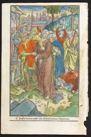 15e eeuws - Wiegedruk en houtsnede, Passio domini nostri jesu christi secundum joannem kopen? Bied vanaf 60!
