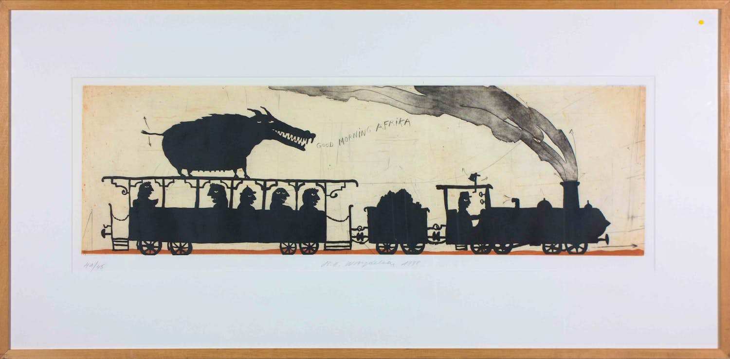 Raymond Waydelich - Ets, Good morning Afrika - Ingelijst (Groot) kopen? Bied vanaf 80!