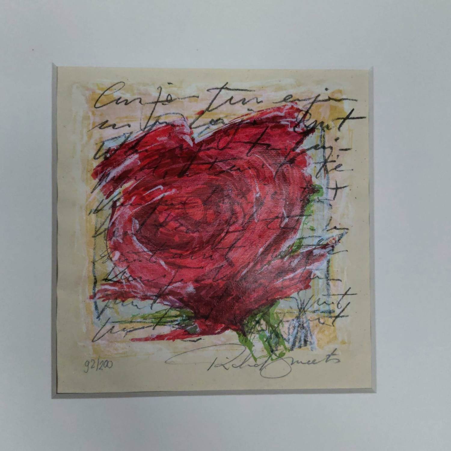 Buy Richard Smeets - Over Rozen - Zeefdruk - Handgesigneerd? Bid from 20!