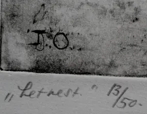 Jeanne Bieruma Oosting - Ets/aquatint: ''het nest" kopen? Bied vanaf 399!