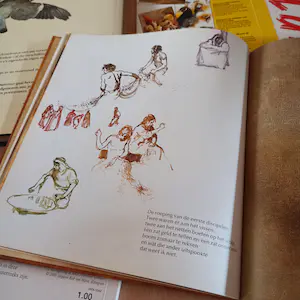 Rien Poortvliet - Zestal boeken + aardewerk en tekeningen, oudste item 1975 kopen? Bied vanaf 1!