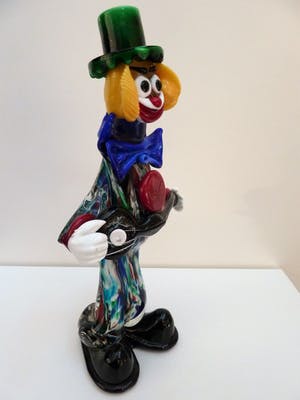 Niet of onleesbaar gesigneerd - Murano Clown masief glas opject kopen? Bied vanaf 1!