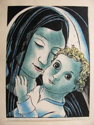 Otto van Rees - MUTTER MIT KIND 1933 signiert kopen? Bied vanaf 150!