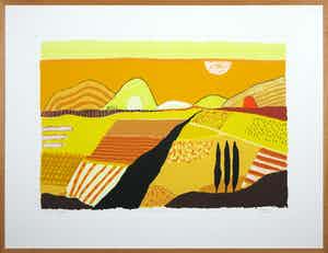 Ronald Boonacker - Zeefdruk, Spoleto I - Ingelijst (Groot) verkocht voor € 50!